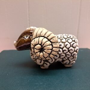 Vintage Artesania Rinconada Uruguay Ram Figurine